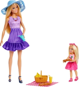 Mattel Barbie - Family & Friends Barbie Malibu and Chelsea Picknick Set