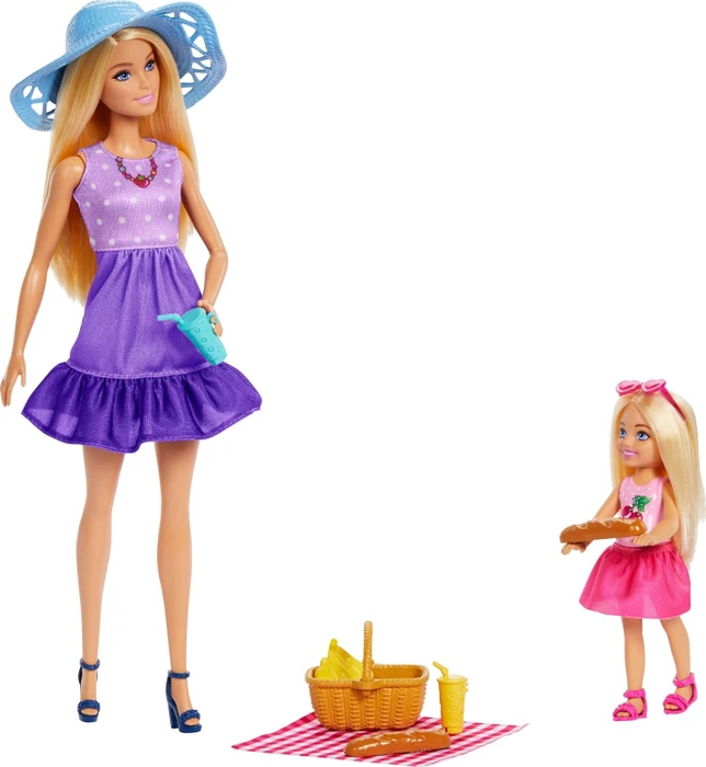 Mattel Barbie - Family & Friends Barbie Malibu and Chelsea Picknick Set