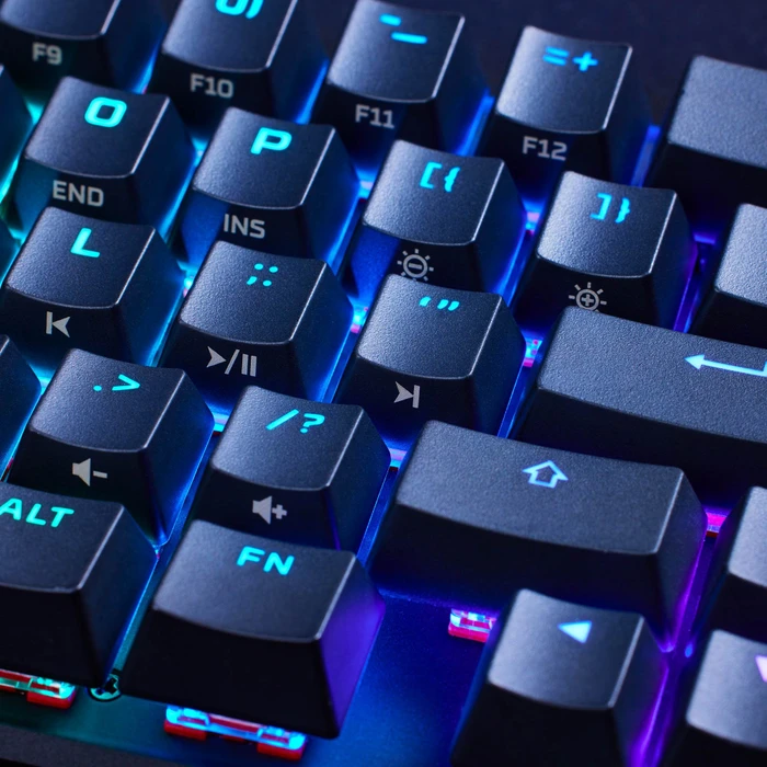 HP HyperX Alloy Origins 65, LEDs RGB, HyperX AQUA, USB, US