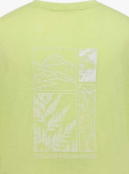 Jack Wolfskin Vonnan Graphic Funktionsshirt kurzarm explore cool matcha (Damen)