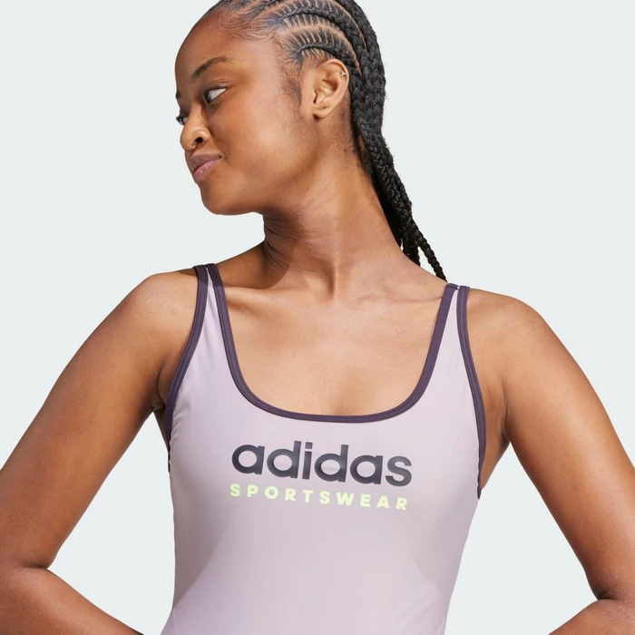 adidas Sportswear U-Back Badeanzug preloved fig/aurora black (Damen)