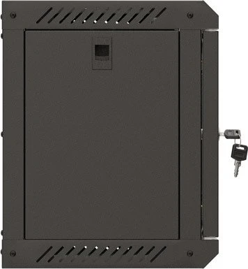 Lanberg WF11 Series 10" Rack Wandschrank 6HE, hängend, Flatpack, Glastür, IP20, RAL 9004, 300mm tief