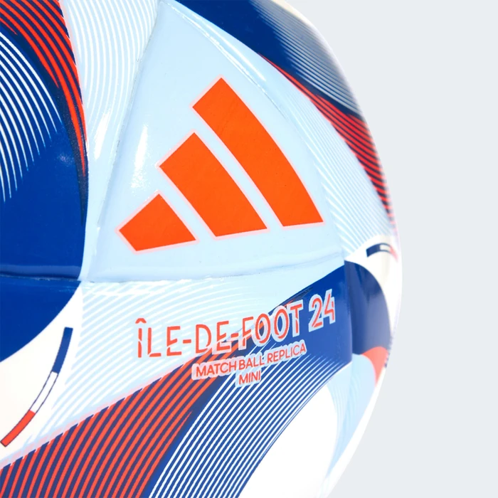 adidas Île-De-Foot 24 Mini Fußball white/solar red/clear sky/royal blue
