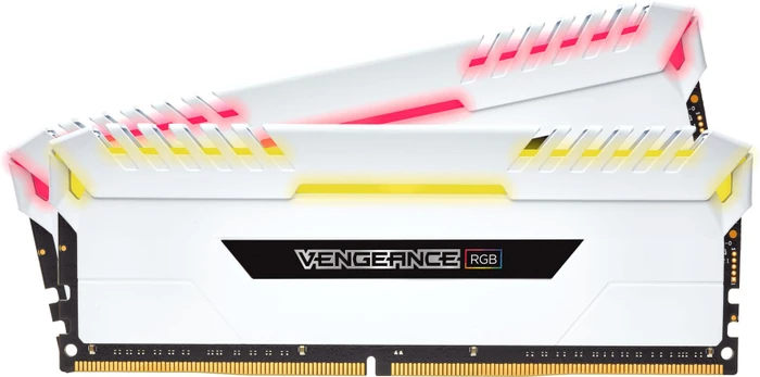 Corsair Vengeance RGB weiß UDIMM 16GB Kit, DDR4-3200, CL16-18-18-36