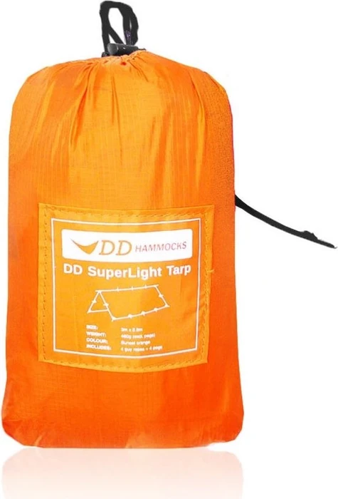 DD Hammocks Superlight Tarp sunset orange