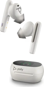 Poly Voyager Free 60+ UC, USB-C, Teams, White Sand