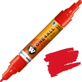 Molotow ONE4ALL Twin 1.5/4mm Acrylmarker verkehrsrot