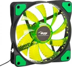Akyga LED-Lüfter grün, 120mm