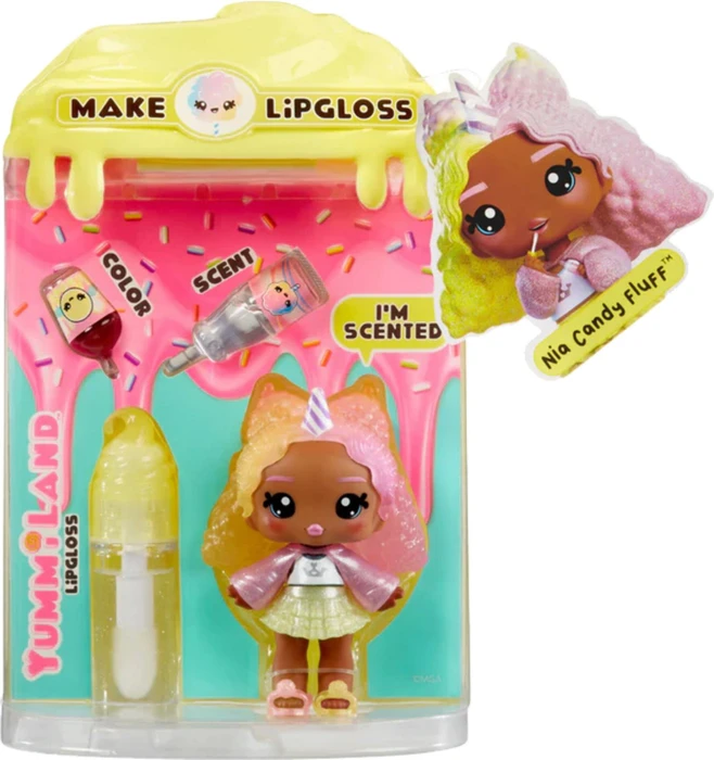 MGA Entertainment Yummiland - Lipgloss Doll - Nia Candy Fluff