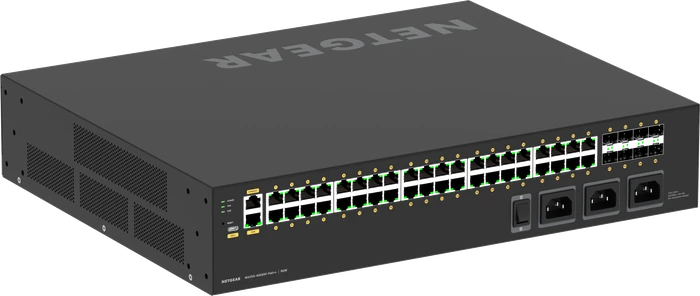 Netgear AV Line M4250 Rackmount Gigabit Managed Switch, 40x RJ-45, 8x SFP+, 2880W PoE++