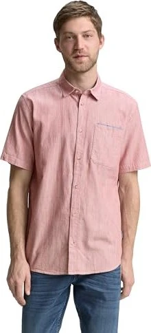 Tom Tailor Regular Fit Baumwolle Hemd kurzarm (Herren)