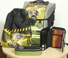 McNeill Ergo Primero Bulldozer Schultaschen-Set, 4-tlg.