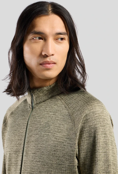 Odlo Tencia Mid Layer Jacke vetiver melange (Herren)