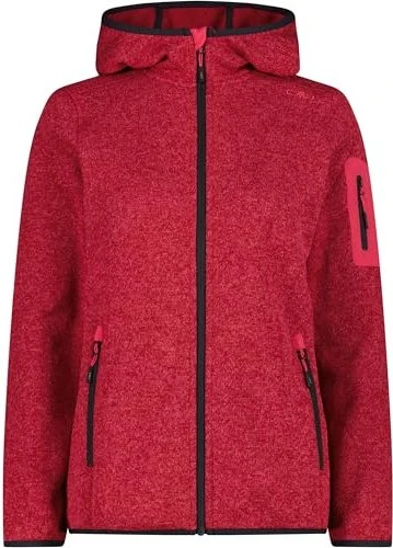 CMP Knit Tech Fleece Hoody Jacke carminio/pink (Damen)