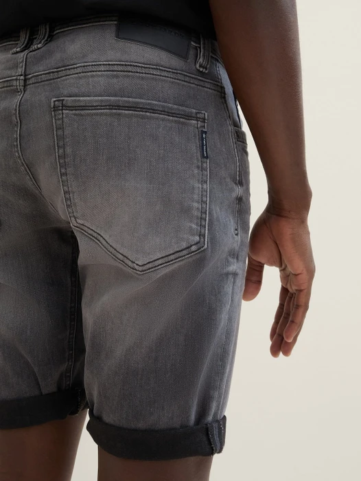 Tom Tailor Superflex Josh Jeansshorts Jeans dark stone black denim (Herren)
