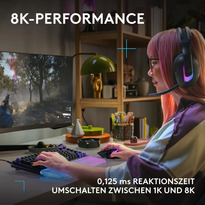 Logitech G512 X 98 TMR, schwarz, Dual-Swap analog/mechanisch, taktil, USB, DE