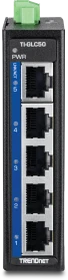 TRENDnet TI Hardened Industrial Railmount Gigabit Switch, 5x RJ-45 (TI-GLC50)