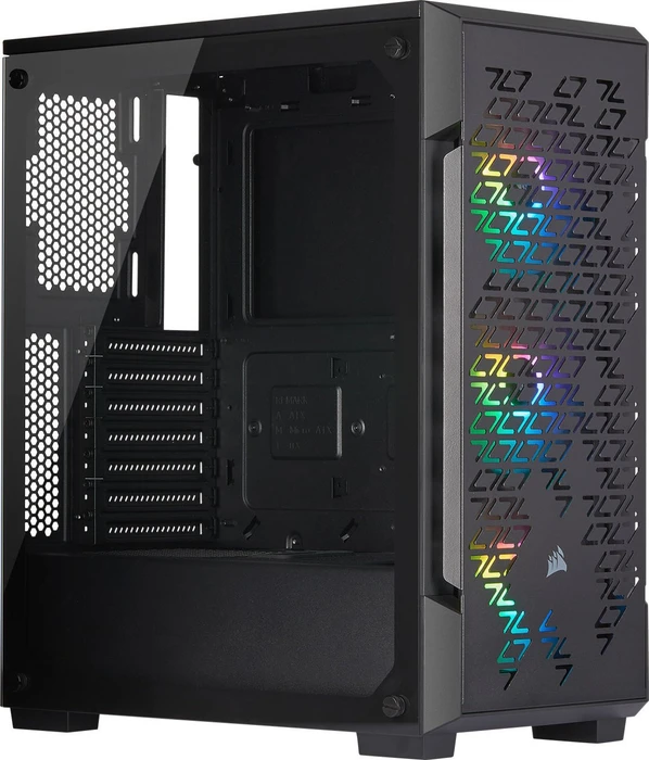 Corsair iCue 220T RGB Airflow, schwarz, Glasfenster