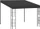 vidaXL Wand-Pavillon 300x300cm anthrazit (47990)