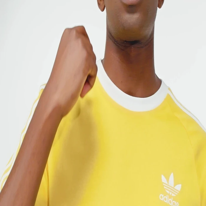 adidas Adicolor Classics 3-Streifen T-Shirt kurzarm bold gold (Herren)