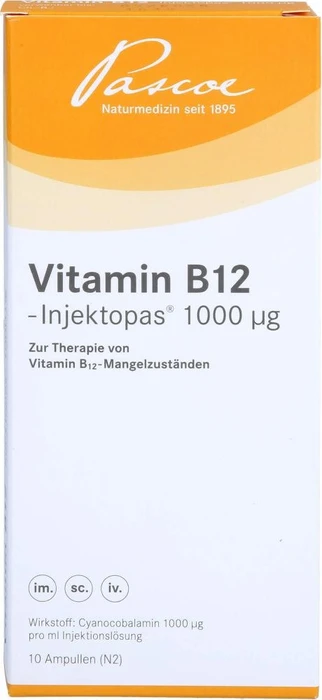 Vitamin B12 Injektopas 1000µg Injektionslösung, 10ml (10x 1ml)