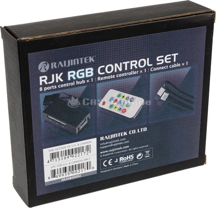 Raijintek RJK RGB Control Set, Lichtsteuerung 8-fach