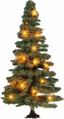 Noch Beleuchteter Weihnachtsbaum
