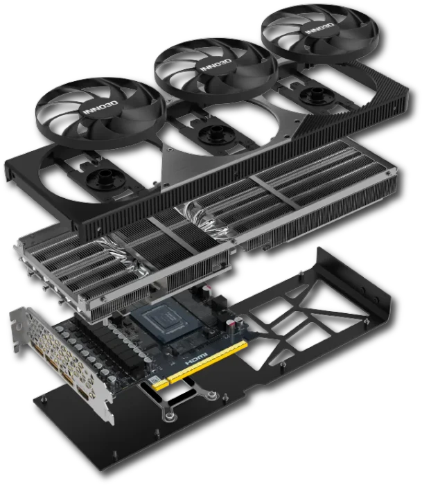 INNO3D GeForce RTX 5070 X3 OC, 12GB GDDR7, HDMI, 3x DP