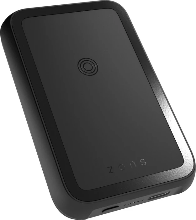 Zens Magnetic Single Powerbank With Stand schwarz