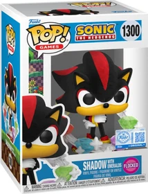 FunKo Pop! Games - Sonic the Hedgehog - Shadow with Emeralds (Flocked)