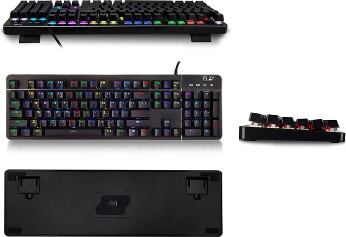 Ewent Play Mechanical Gaming Keyboard, LEDs RGB, Gaote Outemu BLUE, USB, US