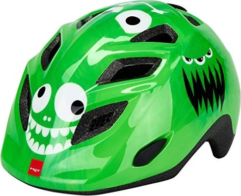 MET Elfo Kinderhelm green monsters/glossy