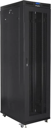 Lanberg 19" Rackschrank 47HE, freistehend, V2, Gitternetztür, IP20, RAL 9004, 1000mm tief
