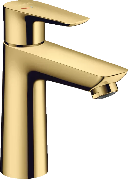 Hansgrohe Talis E Waschtischmischer 110 CoolStart mit Zugstangen-Ablaufgarnitur polished goldoptik