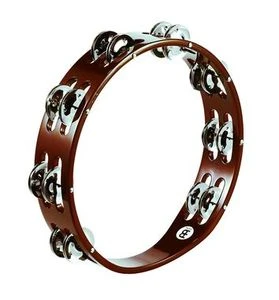 Meinl Traditional Wood Tambourine Steel 2 Rows