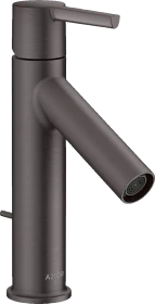 Hansgrohe Axor Starck Einhebel-Waschtischmischer 100 mit Hebelgriff und Zugstangen-Ablaufgarnitur brushed black chrome