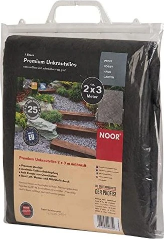 Noor Premium Unkrautvlies Rolle, 2x3m, 90g/m²