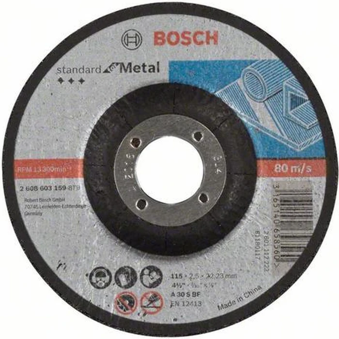 Bosch Professional A30SBF Standard for Metal Trennscheibe, 115x2.5x22.23mm, 1 Stück
