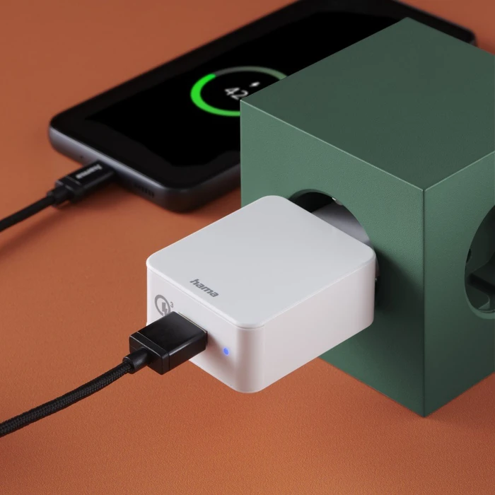 Hama Schnellladegerät Qualcomm Quick Charge 3.0 USB-A 19.5W schwarz