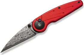 Civivi Starflare Taschenmesser red aluminium/damascus