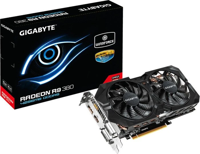 GIGABYTE Radeon R9 380 Windforce 2X, 4GB GDDR5, 2x DVI, HDMI, DP