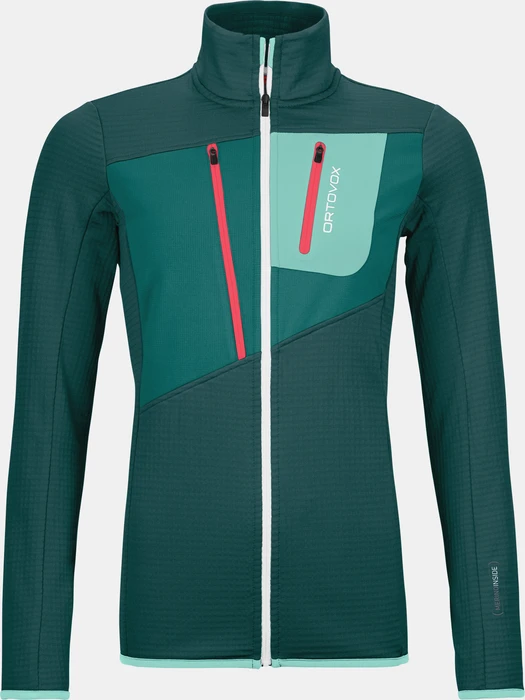 Ortovox Fleece Grid Funktionsjacke dark pacific (Damen)