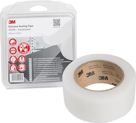 3M Hochleistungs-Dichtband 4411N transparent, 50mm/5.5m, 1 Stück