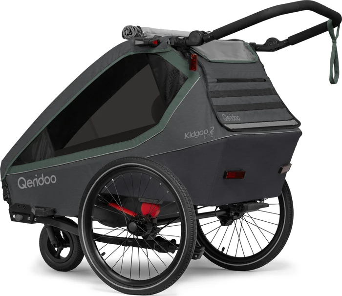 Qeridoo Kidgoo 2 Lite Fahrradanhänger ivy green (Modell 2026)