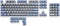 Mountain Mineral Keycap Set, Kunststoff (PBT) Double-Shot, grau/blau, 113 Tasten (104+9), ANSI-US Vorschaubild
