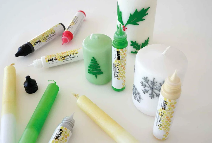 Kreul Candle Pen Kerzenmalfarbe Winter Love, 6 Farben, 29ml, 6er-Set