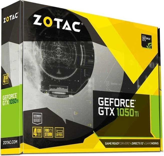 Zotac GeForce GTX 1050 Ti Low Profile, 4GB GDDR5, DVI, HDMI, DP