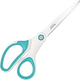Leitz WOW Titan Büroschere, Universalschere/Papierschere, Rechtshänder, 205mm, blau/weiß