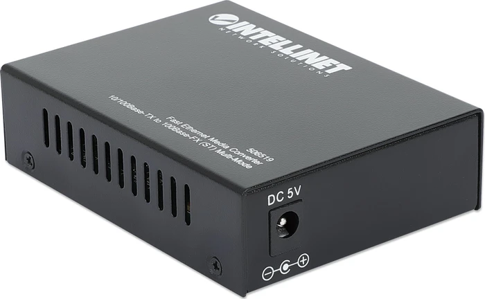 Intellinet 10/100Base-TX auf 100Base-FX Media Converter, RJ-45, ST-Duplex MM, 2km