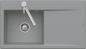Villeroy & Boch Subway Style 50 flat Einbau Becken rechts mit Ablauffernbedienung snow white